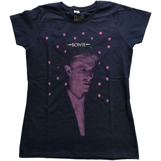 David Bowie Woman's T Shirt - Dots