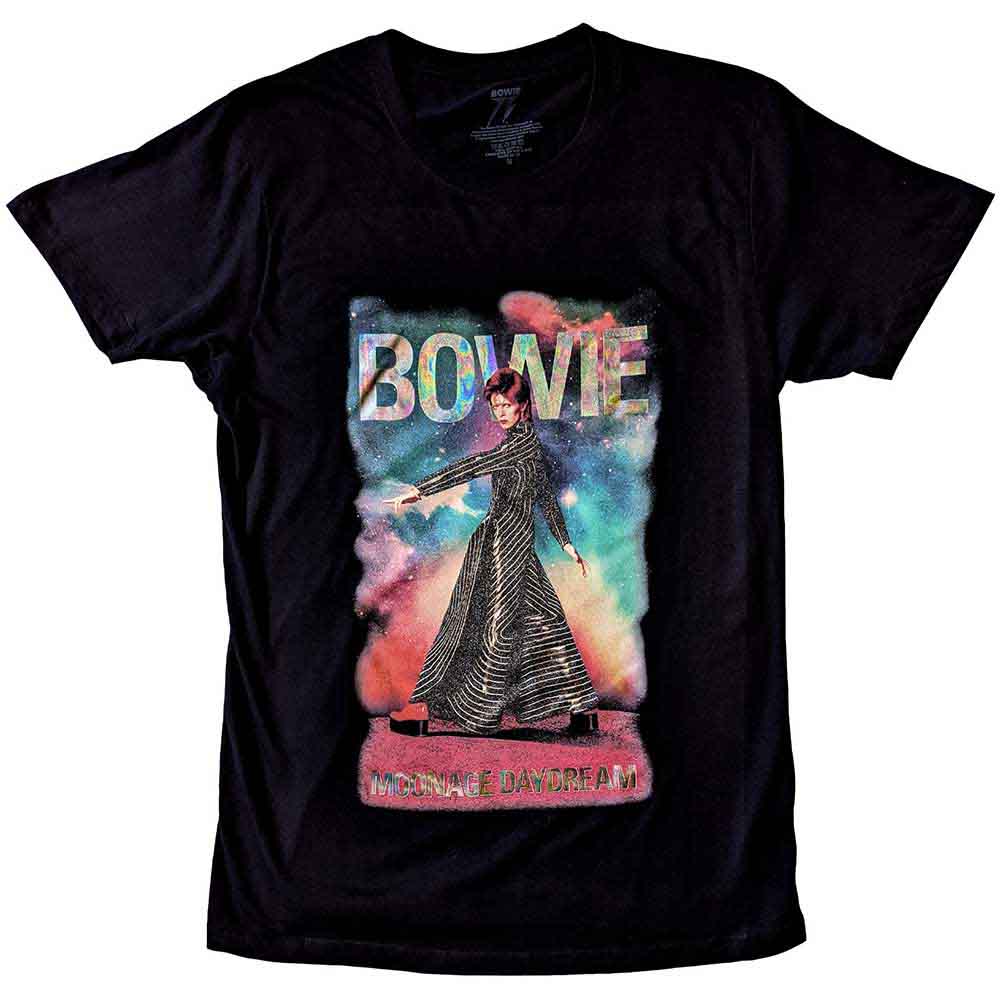 David Bowie T Shirt - Moonage 11 Fade Glitter