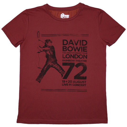 David Bowie Woman's T Shirt - Rainbow Theatre