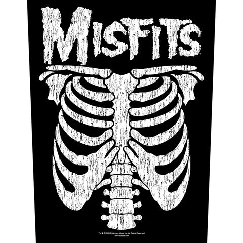 Misfits Back Patch - Ribcage (Backpatch) | Buy Now For 8.99