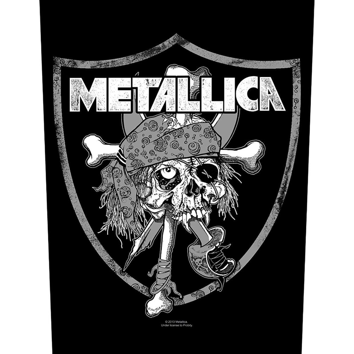 Metallica Back Patch - Raiders Skull (Backpatch) | Buy Now For 8.99