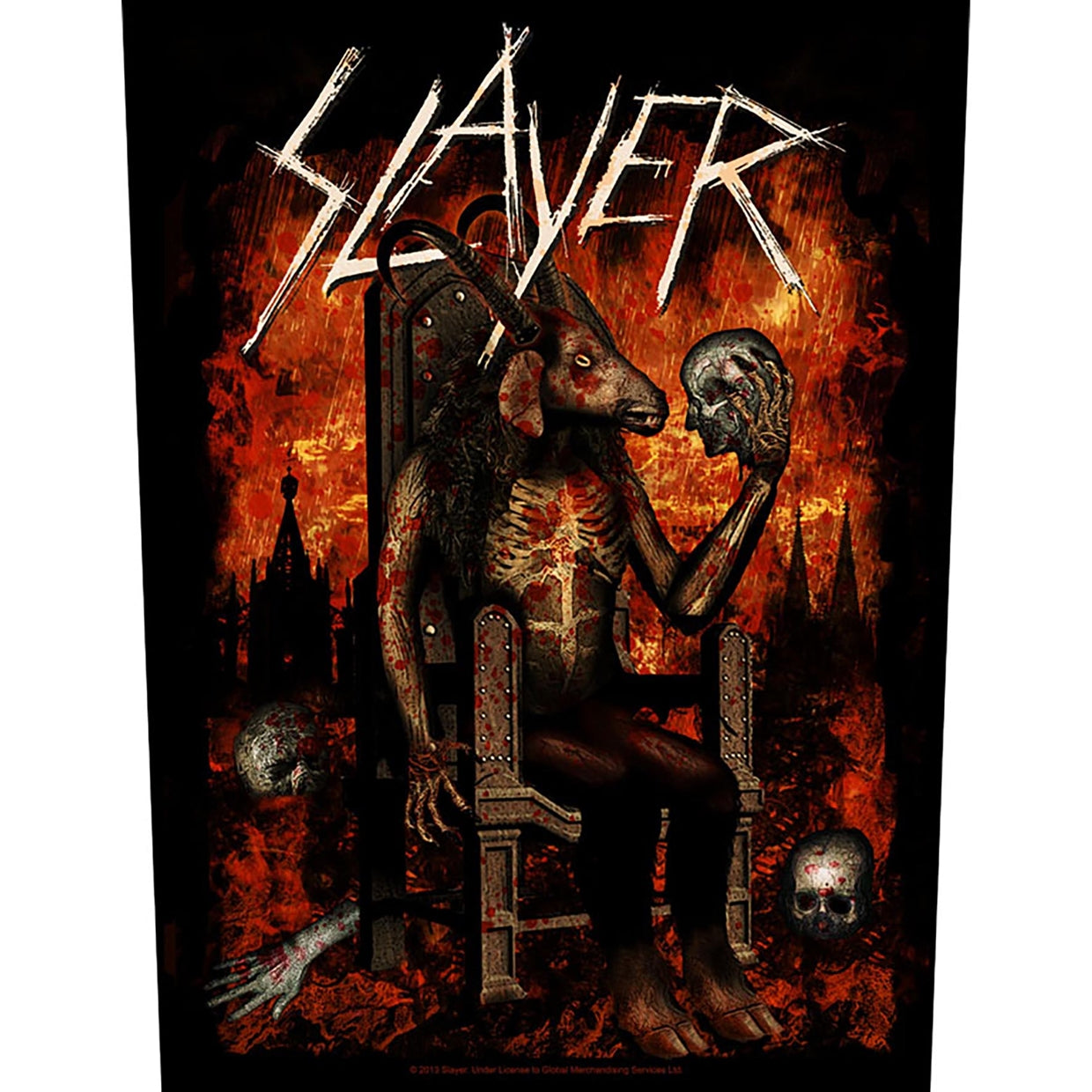 Slayer Back Patch - Devil On Throne (Backpatch) | Buy Now For 8.99