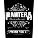 Pantera Patches - Woven Sew On - Hostile Since 1981 Stronger Than All