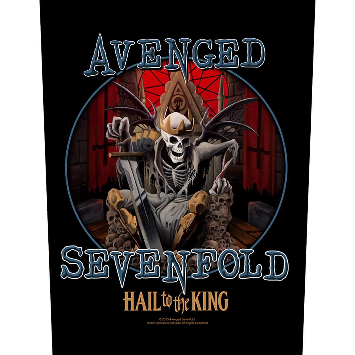 Avenged Sevenfold Back Patch - Hail To The King (Backpatch) | Buy Now For 8.99