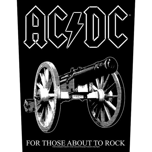 AC/DC Back Patch - For Those About To Rock (Backpatch) | Buy Now For 8.99