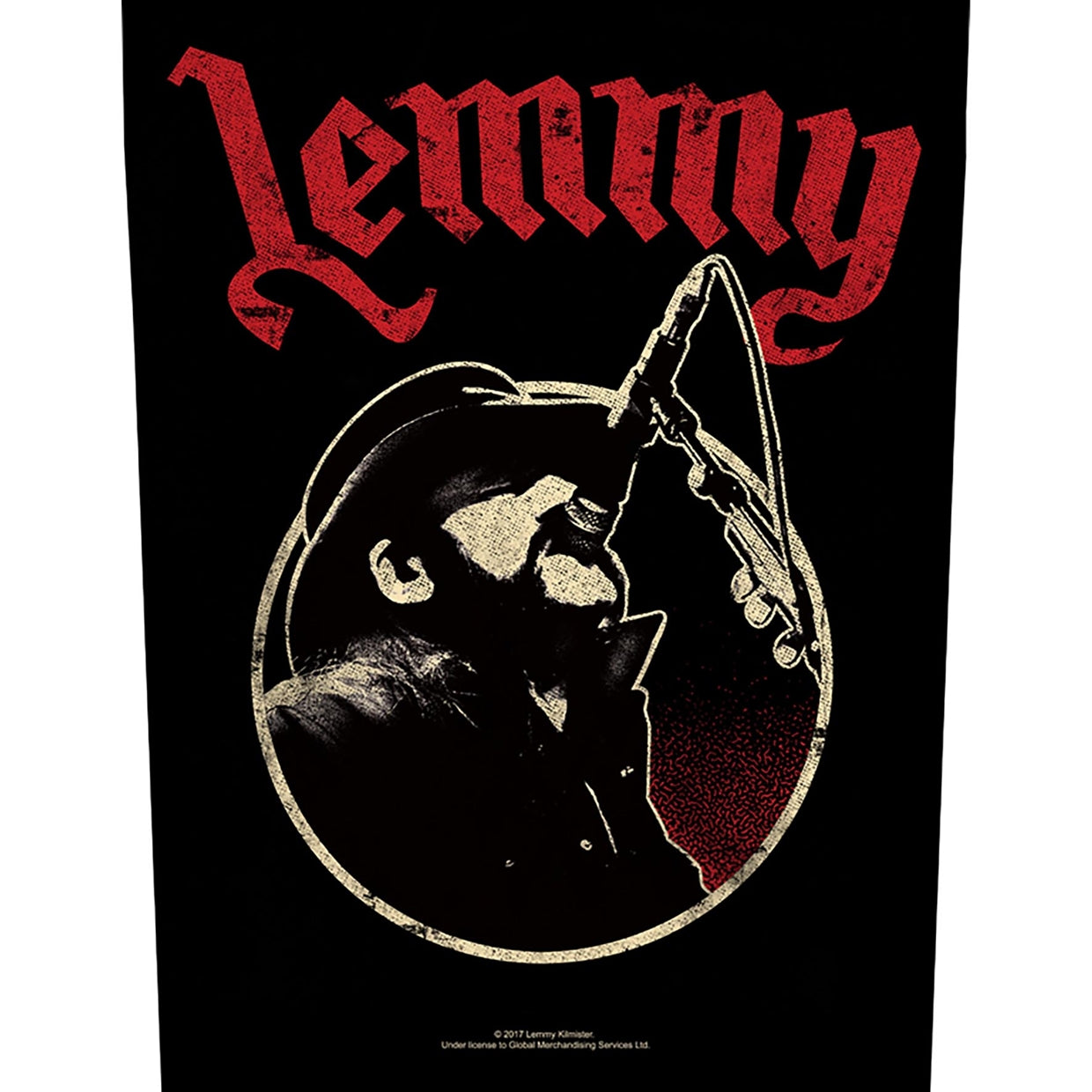 Lemmy Back Patch - Microphone (Backpatch) | Buy Now For 8.99