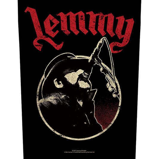 Lemmy Back Patch - Microphone (Backpatch) | Buy Now For 8.99