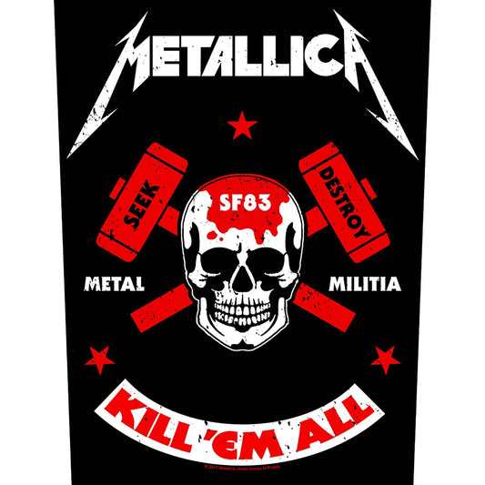 Metallica Back Patch - Metal Militia (Backpatch) | Buy Now For 8.99