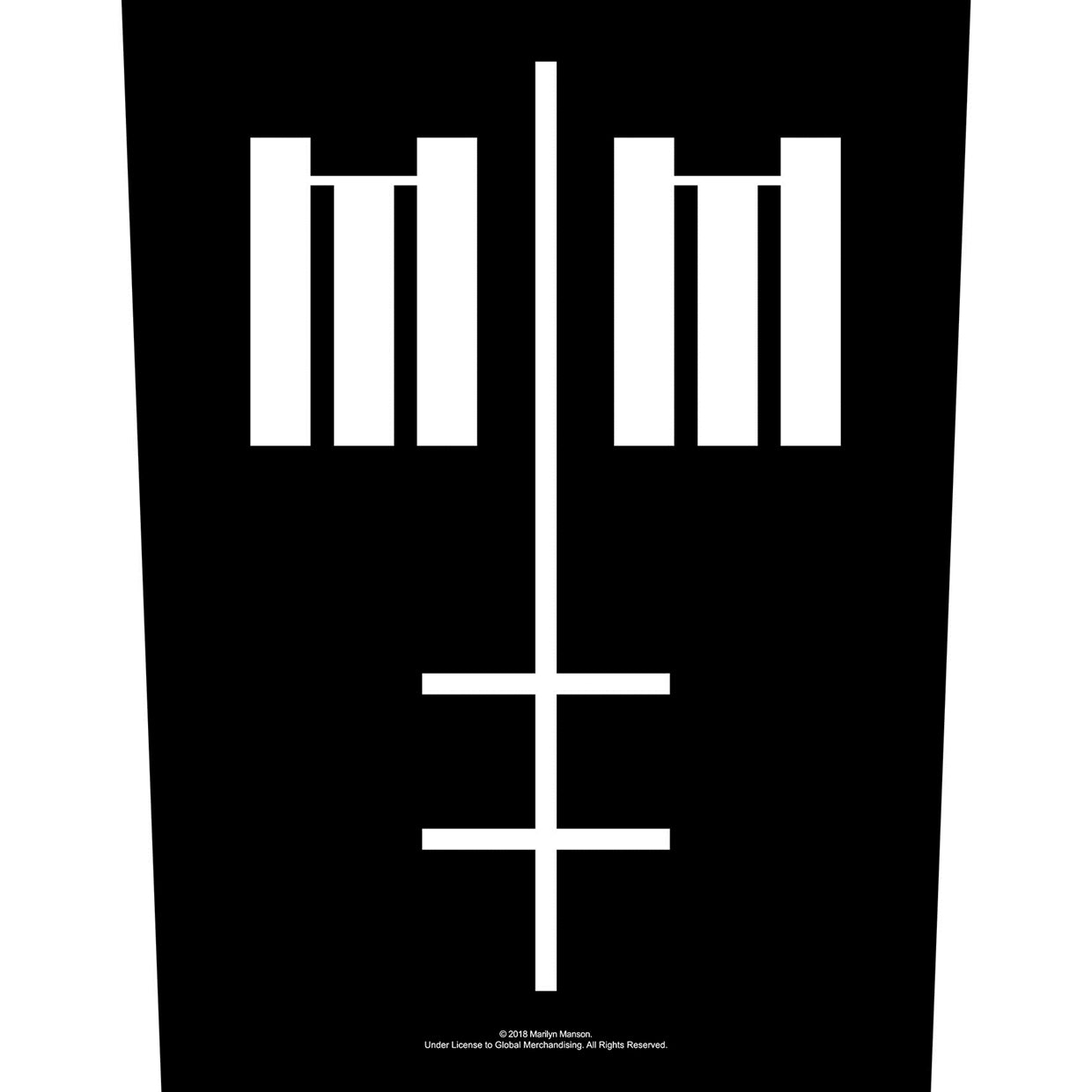 Marilyn Manson Back Patch - Cross Logo (Backpatch) | Buy Now For 8.99