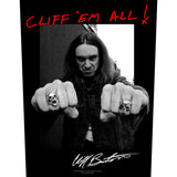 Metallica Back Patch - Cliff 'Em All! (Backpatch) | Buy Now For 8.99