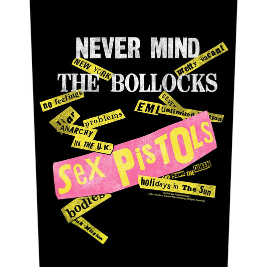 Sex Pistols Back Patch - Never Mind The Bollocks (Backpatch) | Buy Now For 8.99