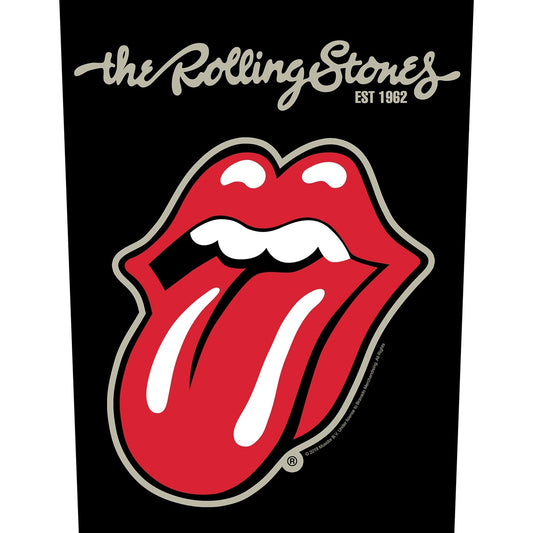 Rolling Stones Back Patch - Plastered Tongue (Backpatch) | Buy Now For 8.99