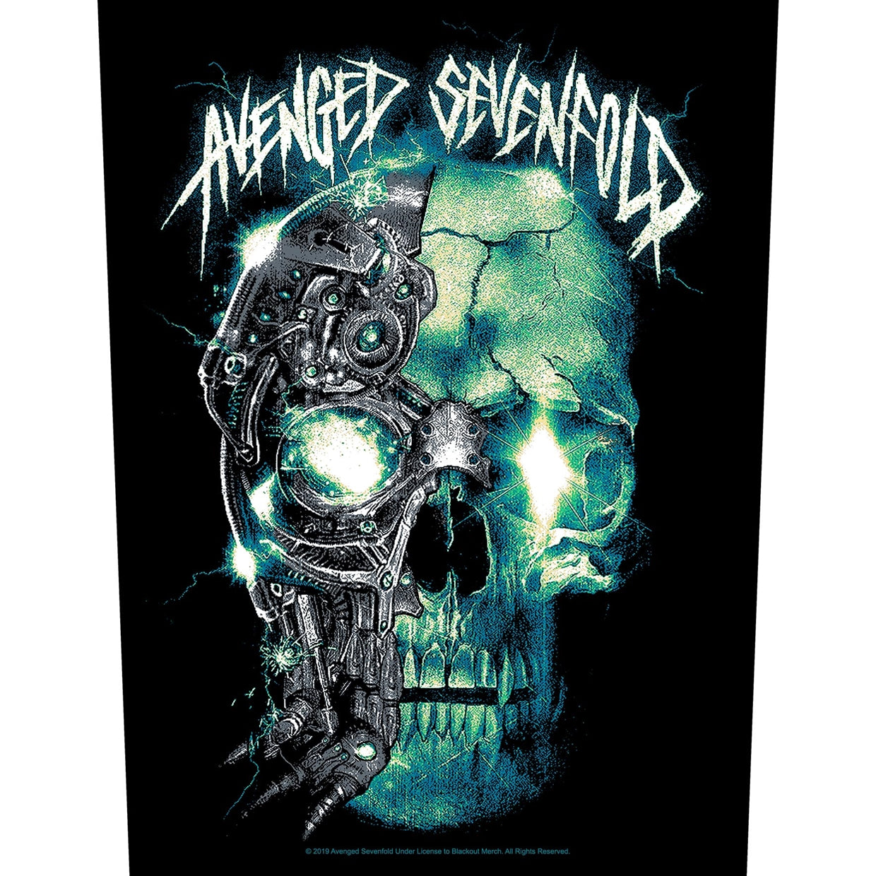 Avenged Sevenfold Back Patch - Mechanical Skull (Backpatch) | Buy Now For 8.99
