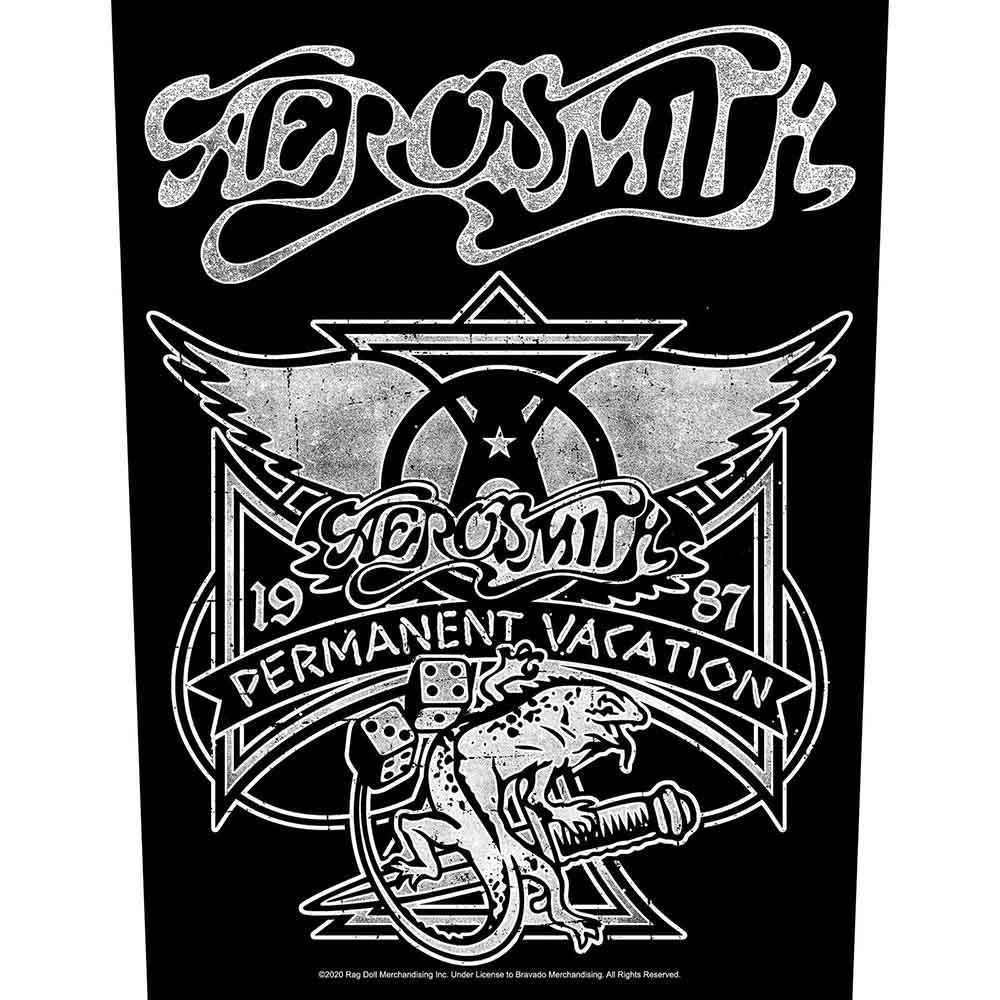 Aerosmith Patches - Woven Sew On - Permanent Vacation