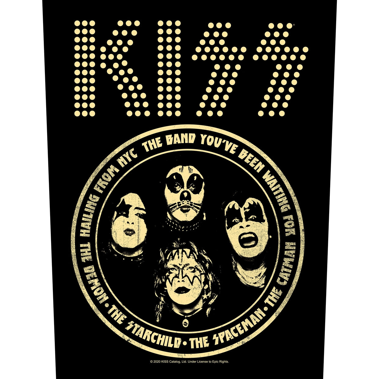 Kiss Back Patch - Hailing From Nyc (Backpatch) | Buy Now For 8.99