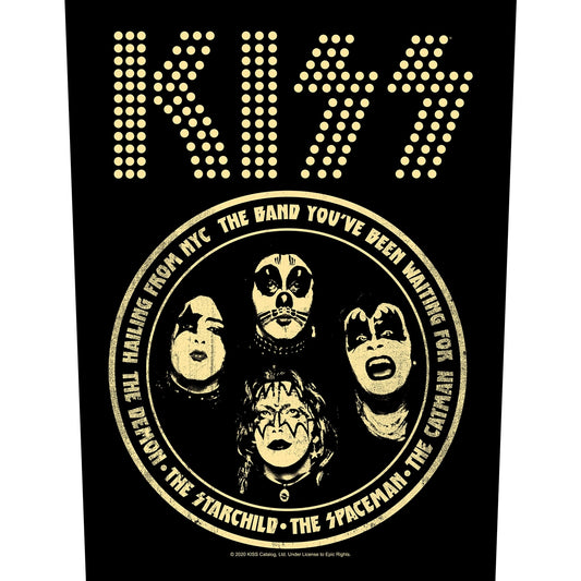 Kiss Back Patch - Hailing From Nyc (Backpatch) | Buy Now For 8.99