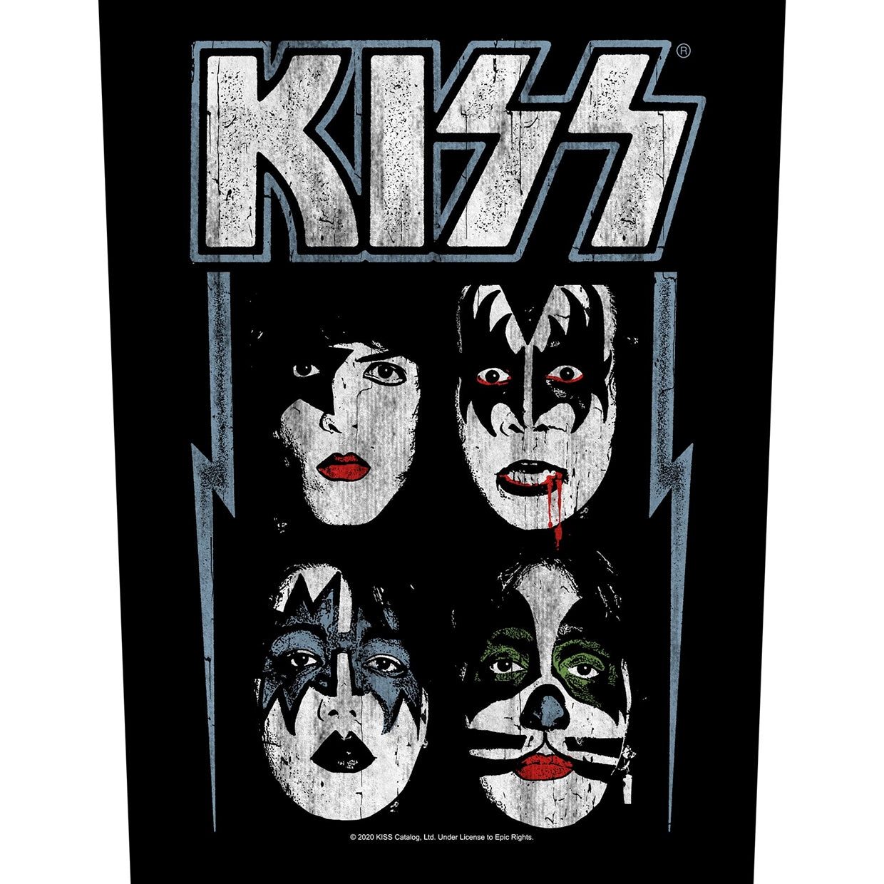 Kiss Back Patch - Faces (Backpatch) | Buy Now For 8.99