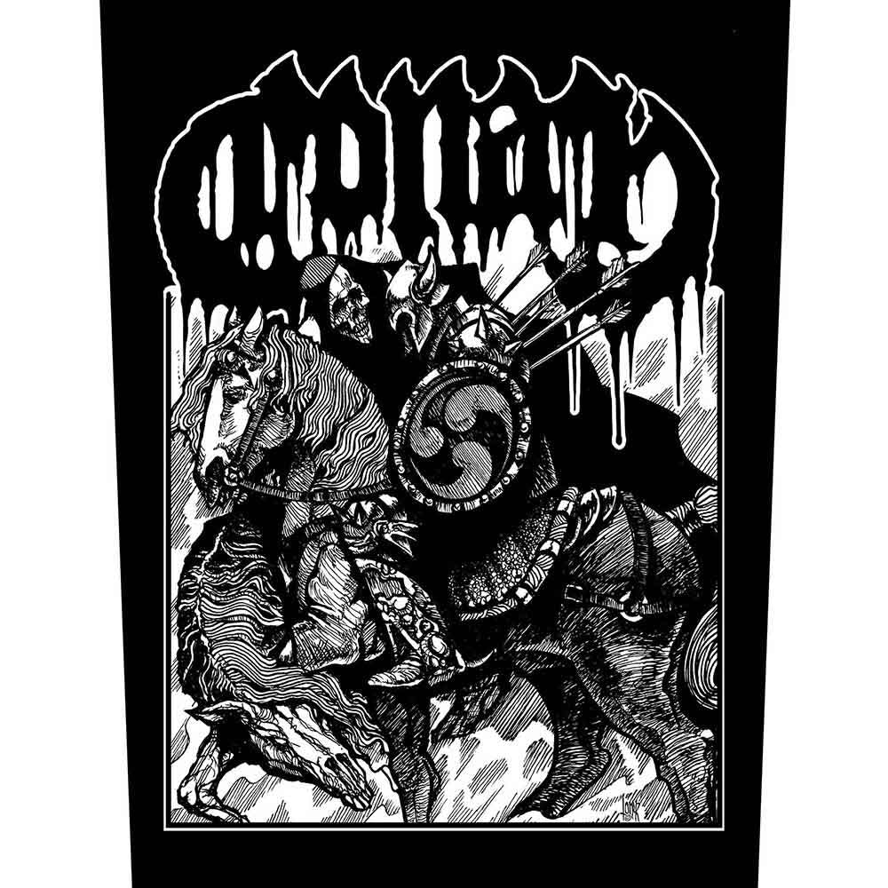 Conan Patches - Woven Sew On - Horseback Battle Hammer