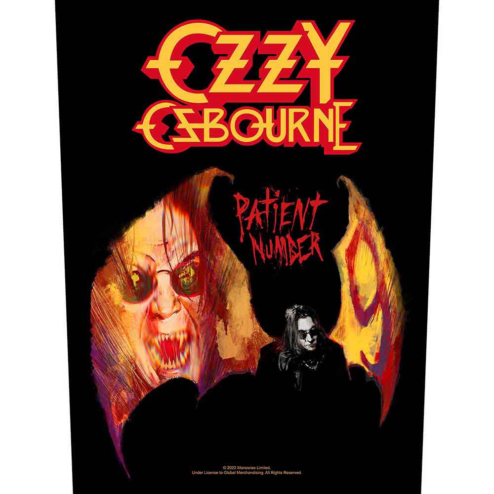 Ozzy Osbourne Patches - Woven Sew On - Patient No. 9