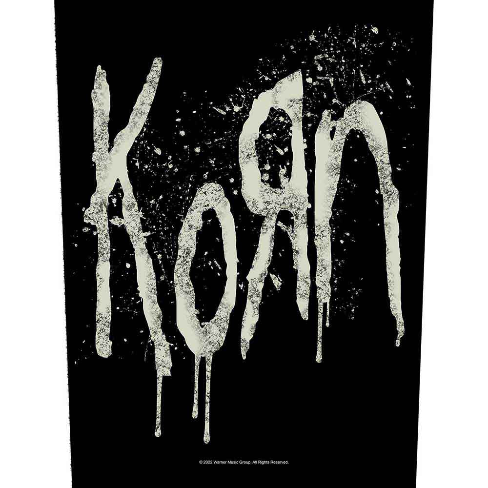 Korn Patches Woven Sew On - Splatter Logo