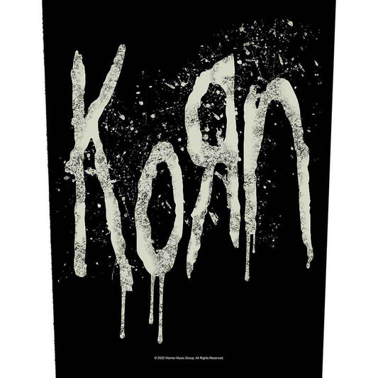 Korn Patches Woven Sew On - Splatter Logo