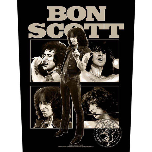 Bon Scott Patches - Woven Sew On - Collage