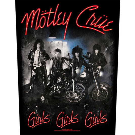 Mötley Crüe Patches - Woven Sew On - Girls, Girls, Girls