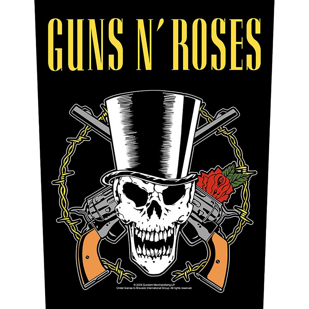 Guns N Roses Patches - Woven Sew On - Skull & Guns