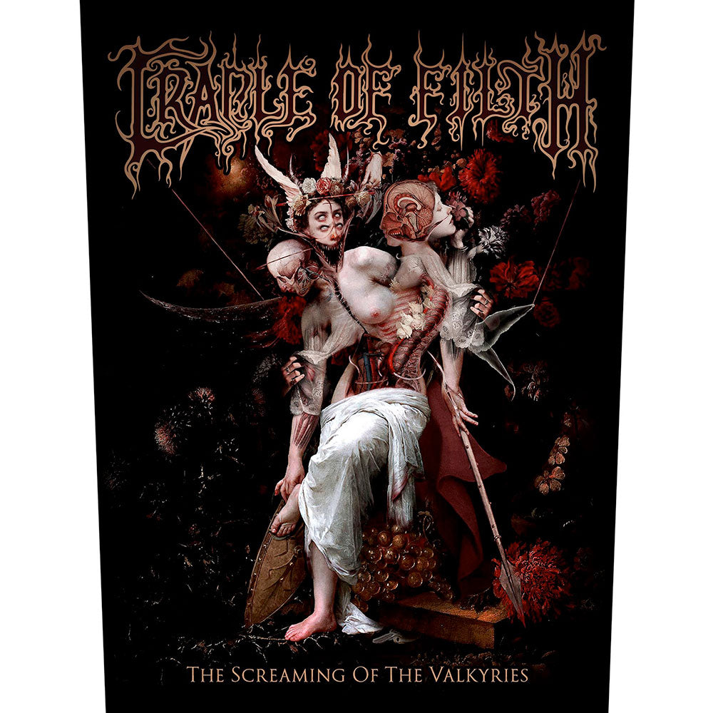 Cradle Of Filth Patches-Woven Sew On - Black Logo | Buy Now For 14.99