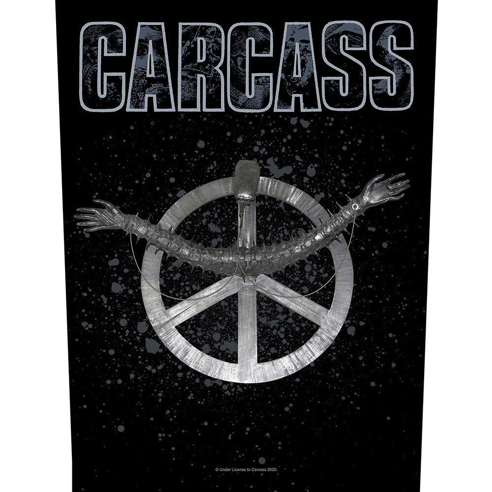 Carcass Patches-Woven Sew On - Black Logo | Buy Now For 19.99