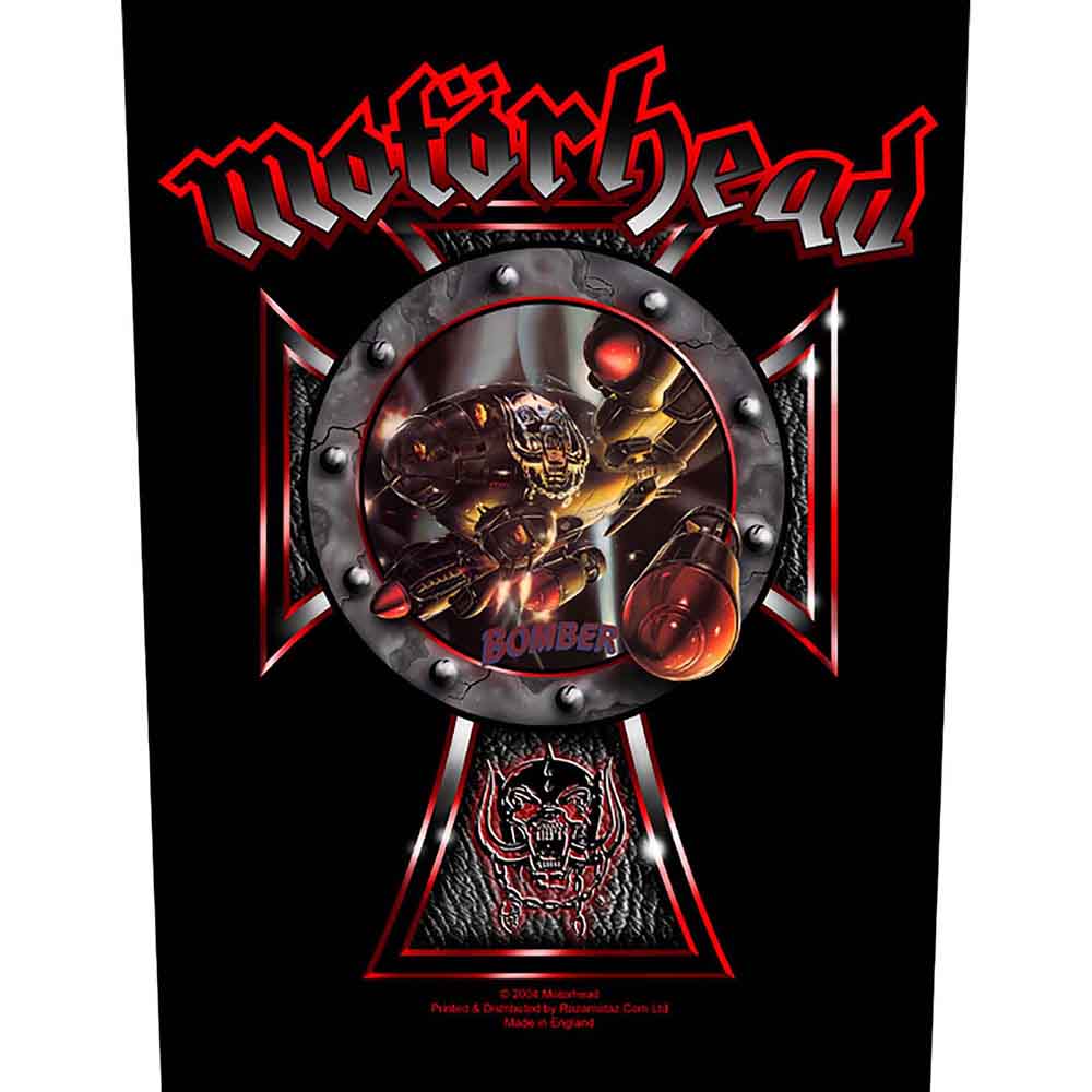 Motorhead Patches - Woven Sew On - Iron Cross Bomber 2004