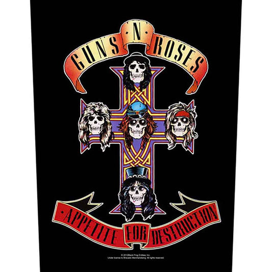 Guns N Roses Patches - Woven Sew On - Appetite For Destruction