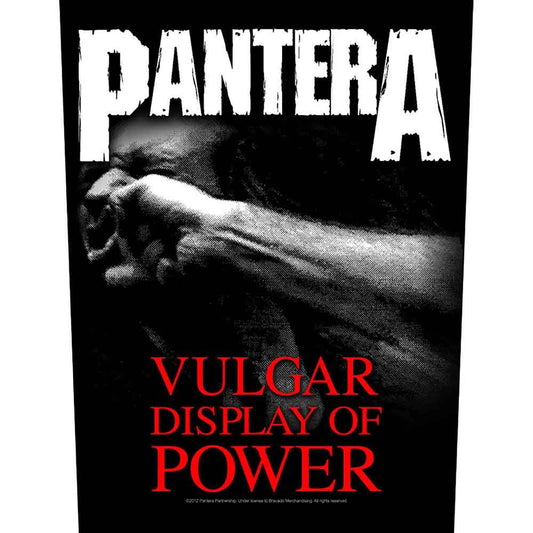 Pantera Patches - Woven Sew On - Vulgar Display Of Power