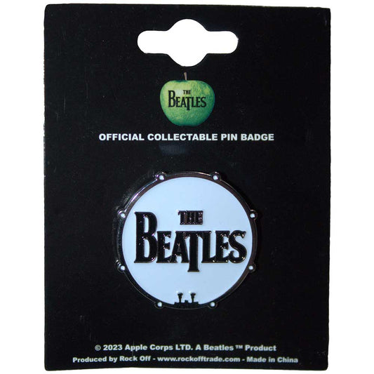 The Beatles Pin Badge - Drum Logo