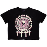 Black Sabbath Women's Crop Top - Hypnotic Skull | Buy Now For 24.99