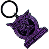 Black Sabbath Standard Keychains - Purple Text Logo & Daemon
