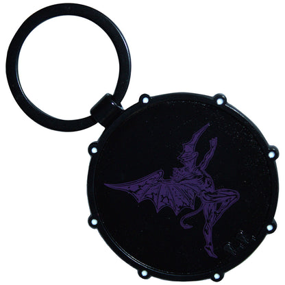 Black Sabbath Standard Keychains - Wavy Logo & Daemon Drum Double-Sided