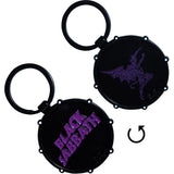 Black Sabbath Standard Keychains - Wavy Logo & Daemon Drum Double-Sided