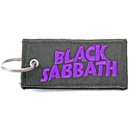 Black Sabbath Metal Items Patch Keychains - Wavy Logo