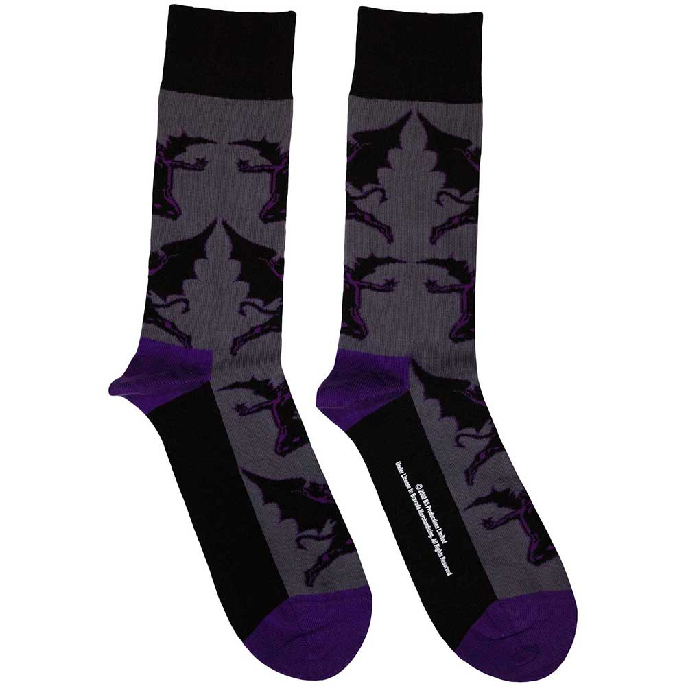 Black Sabbath Footwear Ankle Socks - Demon Pattern