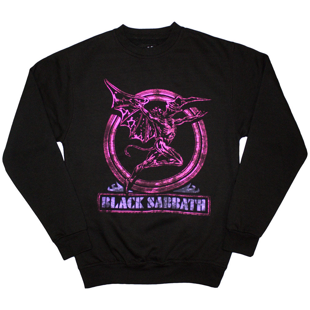 Black Sabbath Sweatshirt - Neon Pink Henry