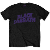 Black Sabbath T Shirt - Vtge Wavy Logo