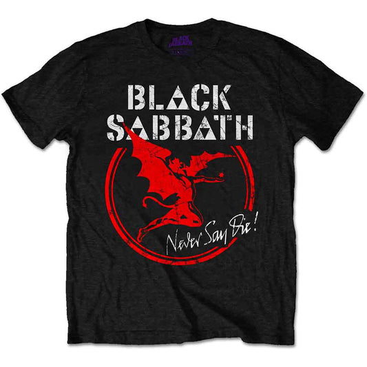 Black Sabbath T Shirt - Archangel Never Say Die