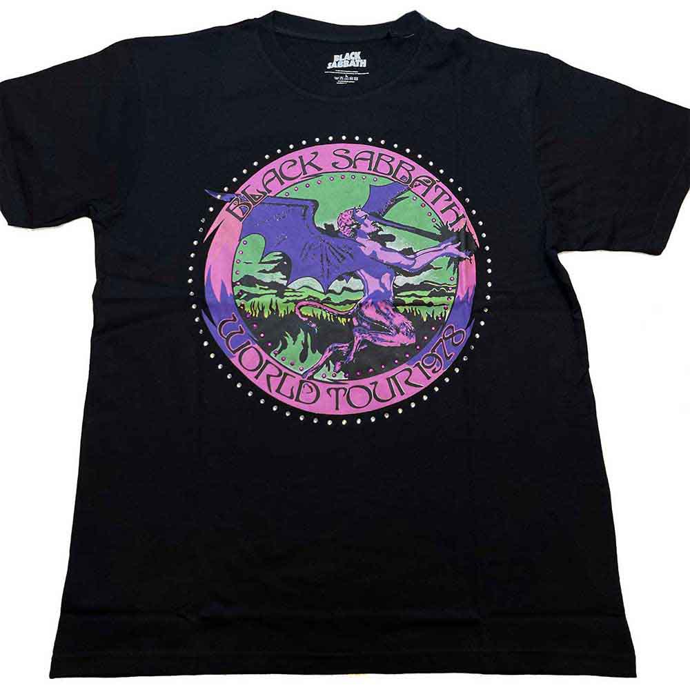 Black Sabbath Kid's T Shirt - Tour '78 Embellished