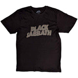 Black Sabbath T Shirt - Wavy Logo Hi-Build