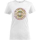 The Beatles T Shirt - Sgt Pepper Drum Colour Foil