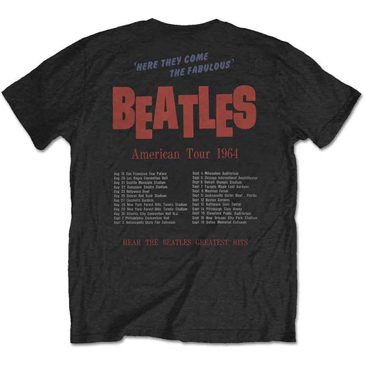 The Beatles T Shirt - American Tour 1964 Back Print