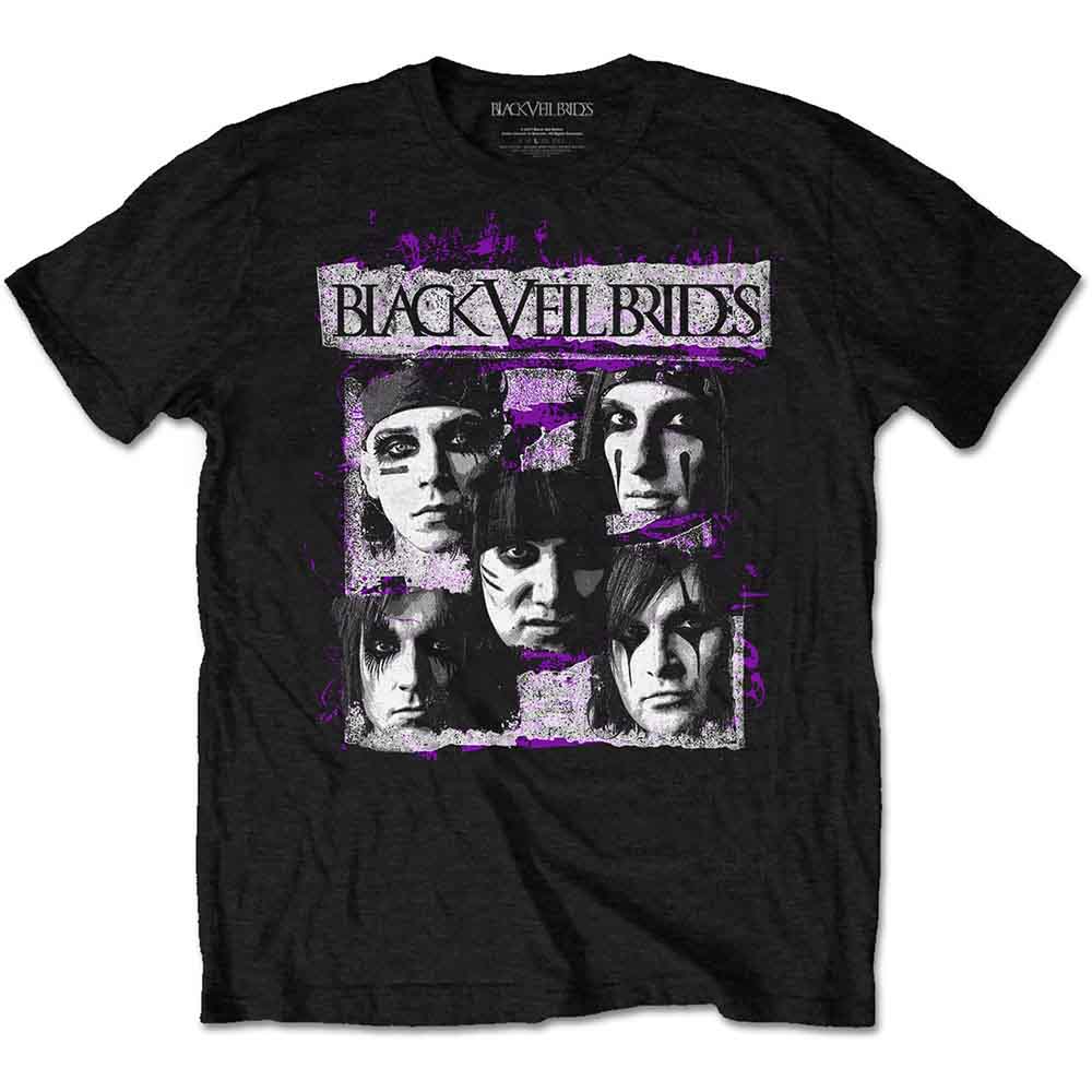 Black Veil Brides T Shirt - Grunge Faces