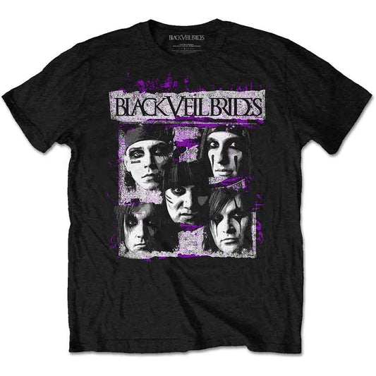 Black Veil Brides T Shirt - Grunge Faces