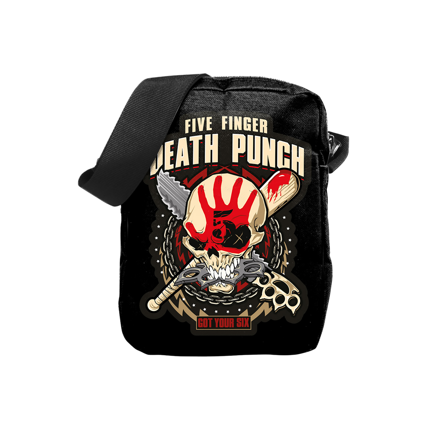 Rocksax Five Finger Death Punch Crossbody Bag - Got Your Six  | Buy Now For 19.99